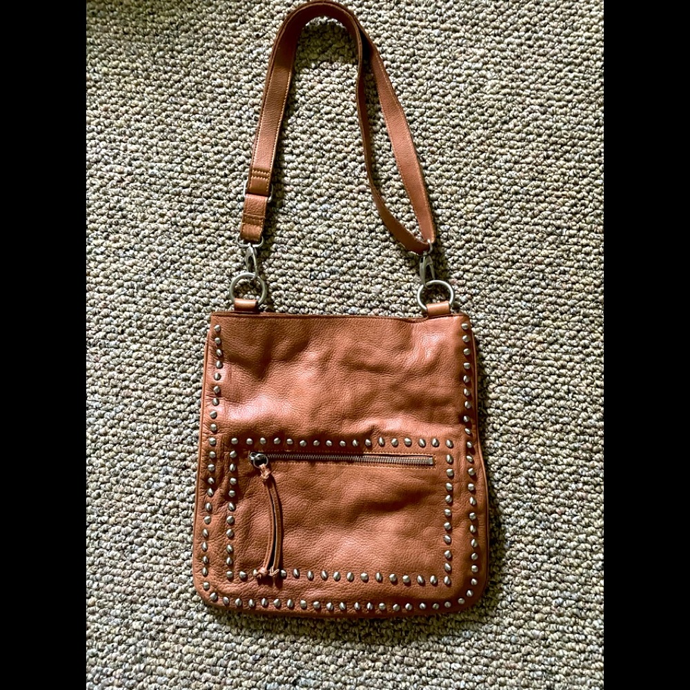 Sorial pebbled leather purse